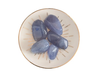 Blue Chalcedony Tumblestone - Self Empowerment & Peace Crystal