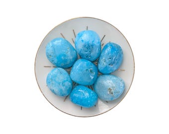 Blue Aragonite Tumblestone - Peace & Hope Crystal