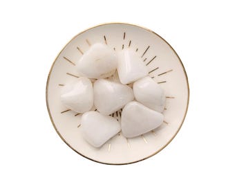 Snow Quartz Tumblestone - Reality & Balance Crystal