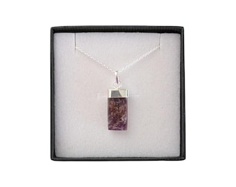 Rare Cacoxenite 925 Sterling Silver Necklace - Stone of Ascension