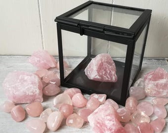 Raw Rose Quartz Crystal - Rough Rose Quartz - Natural Rose Quartz Specimen - Healing Gemstones - Love Crystals - Valentines Day Gift