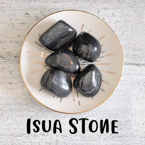 Isua Stone Tumbled Stone | Tumbled Stones | Rare Tumblestone | Tumbled Gemstone | Healing Crystals | Crystal Tumblestones | Collectors Stone