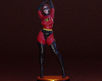 Elastigirl, 220 mm, Resinmodellbyggsats Målad 3D-tryckt GK-statyfigur
