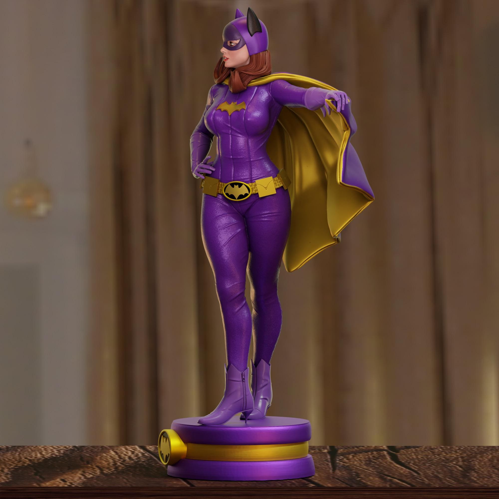 バットガール レジンスタチュー 1966体限定 Batgirl 1966 Resin Statue: 3D Printed Model Kit (22cm, 1/9 Scale
