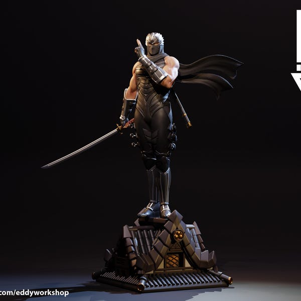 Ryu Hayabusa, Figura em Resina na Escala 1/9, Kit de Modelo 12k Pintada, Impressa em 3D, Estátua GK