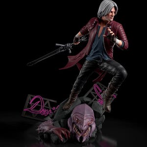 Dante, Resin Scale 1:15 Model Kit  Unpainted 3d Printed GK Statue Figure