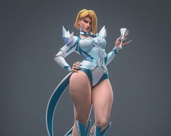 Emma Frost, zestaw do samodzielnego złożenia z żywicy 12K, pomalowany, drukowany w 3D