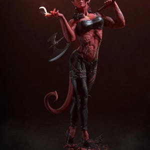 Karlach, 210mm Resin Model Kit Painted 3d Printed GK Statue Figure