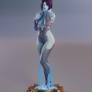 Cortana Halo, 25cm Resin Model Kit  Painted 3d Printed GK Statue Figure
