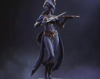 Shar, Baldur's Gate 3, Resin 24cm Model Kit Painted 3d Printed DIY Figure