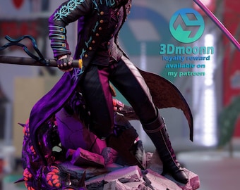 Devil May Cry, Vergil, 220mm 12K Resin Model Kit Painted 3d
