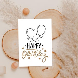 Cartão Digital de Feliz Aniversário | Cartão PDF