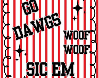 Go Dawgs PNG / Día del juego / UGA / Archivo digital