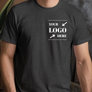 Custom Logo T-Shirt Unisex, Personalized Company Shirt, Add Your Own Logo Tee, Business Uniform Tee, Custom Work Shirt, Bulk Orders Welcome