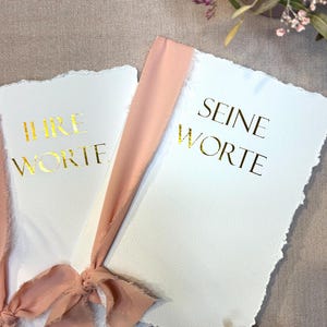 Gelübdehefte Hochzeit - Gelübde - 1 Set