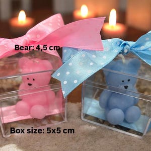 40/50 pezzi Bomboniera per Baby Shower, Bomboniera per Ospiti Baby Shower, Regalo per Neonati, Candela Orsetto Battesimo, Bomboniera Battesimo, Bomboniera per Neonati, Bomboniera Personalizzata