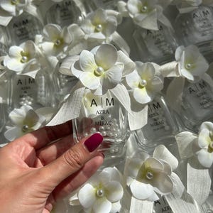 Empty Glass Cologne Bottle wedding favors bulk and engagement gift,personalized cologne bottle, bridal shower favor,Holy Water Glass Bottle