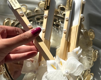Gepersonaliseerde zomer strand bloemen bruiloft fangunsten: elegante aandenken vrijgezellenfeest