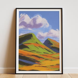 Scottish Highlands Travel Wall Art Print: Landscape Poster – Nature Decor