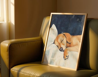 Dachshund Wall Art: Sausage Dog Print (Unframed, Various Sizes)