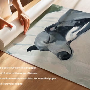 Greyhound Wall Art Print – Elegant Greyhound Poster for Dog Lovers, Calm Pet Artwork, Neutral Dog Wall Decor for Home image 7