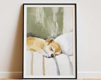 Chihuahua Art Print: Peaceful Dog Portrait, Home Decor