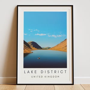 Lake District Print | Lake District Wall Art Poster | Lake District Home Decor | Landscape Art | Nature Enthusiast Gift | Travel Poster