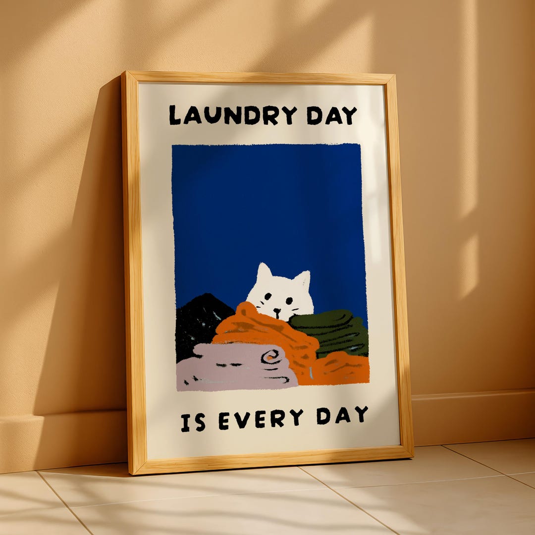 funny-laundry-room-cat-print-laundry-day-wall-art-laundry-room-decor
