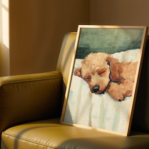 Poodle Wall Art Print – Elegant Poodle Poster for Dog Lovers