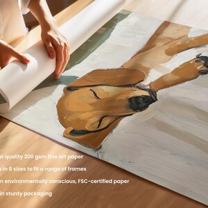 Peut inclure: Une peinture d'un chien brun et blanc dormant sur un lit blanc. Les yeux du chien sont ferm&eacute;s et ses pattes sont repli&eacute;es sous son corps. La peinture est r&eacute;alis&eacute;e dans un style r&eacute;aliste avec des coups de pinceau doux.