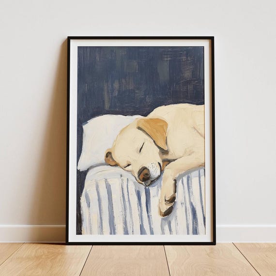 Labrador Wall Art Print: Calm Style – Elegant Dog Poster