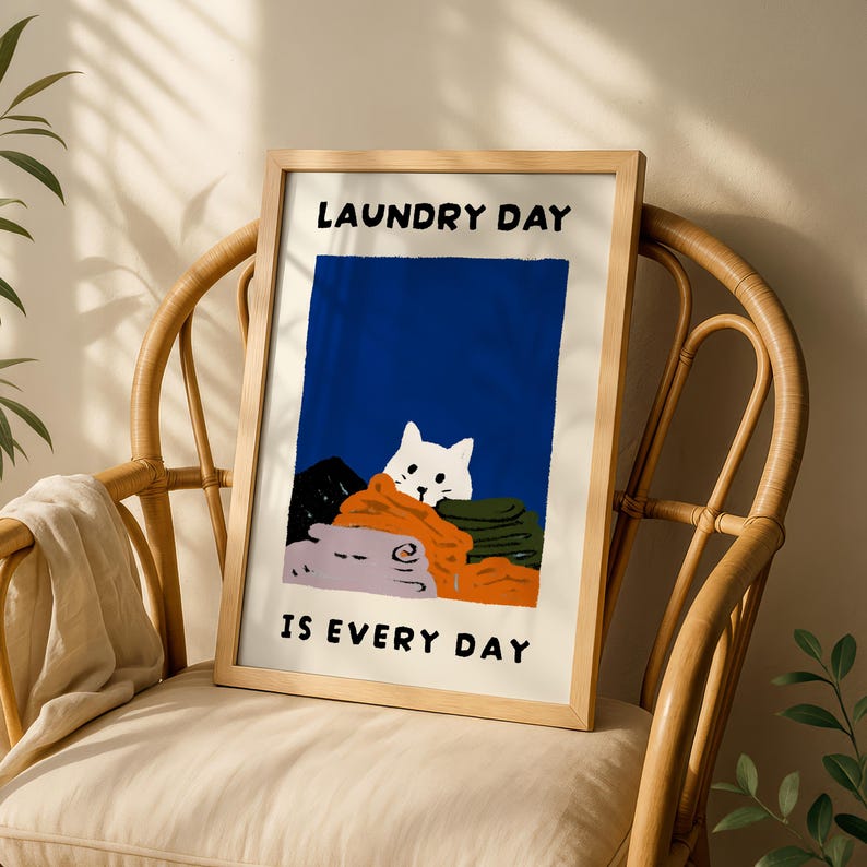 funny-laundry-room-cat-print-laundry-day-wall-art-laundry-room-decor