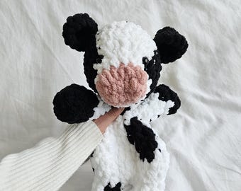 Crochet Cow Plushie / Baby Calf Toy / Baby Gift / Soft Amigurumi / Farm Animal Lovey / Perfect Baby Shower Gift