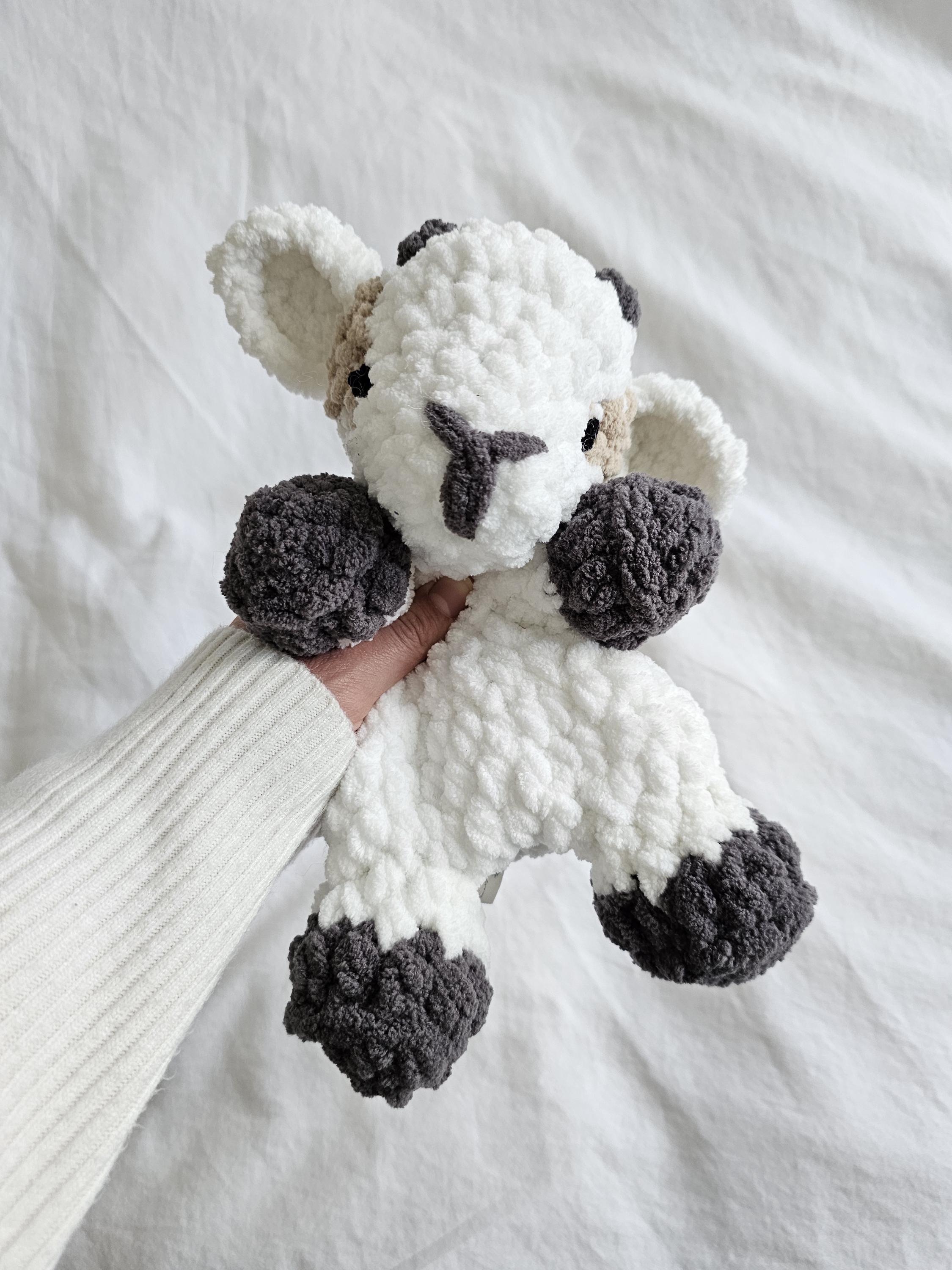 Crochet Goat Plushie / GoatToy / Baby Gift / Soft Amigurumi / Farm Animal Lovey / Perfect Baby Shower Gift
