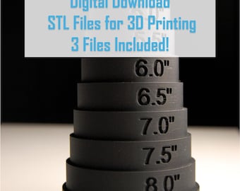3D Printable Bracelet Sizer & Display Stand STL File (Digital Download)