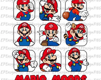 Estados de ánimo de Super Mario (Png), imágenes prediseñadas de Super Mario, personajes de Mario (Png), Super Mario Kart (Png), Mario retro (Png), Mario digital, Mario digital descargado