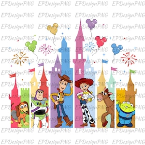Toy Story Characters Png,Castle png,Toy Family Squad Png,Family Vacation Png, Vacay Mode Png,You&#39;ve Got A Friend In Me Png, Family Trip 2025