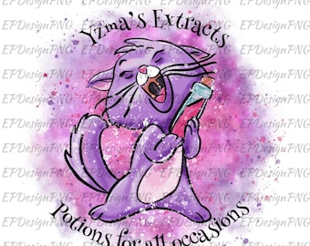 Yzma Gata com Poção PNG, Gato Malvado PNG, A Nova Onda do Imperador PNG, Gatinha Malvada PNG