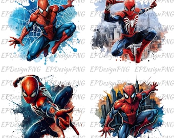 Spiderman Png - Digital Instant Download - Spiderman Sublimation Designs - Avengers png - Superhero Png