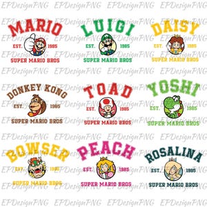 Bundle Super Family PNG, Family Vacation Png, Princess Png, Magical Kingdom Png, Mushroom Png, Family Shirt Design, Instant Download
