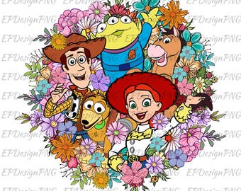 Toy Story Characters With Flowers Png,Toy Family Squad Png,Family Vacation Png,Vacay Mode Png,You've Got A Friend In Me Png,Family Trip 2026