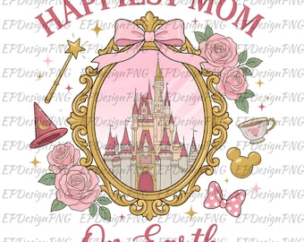 Happiest Mom Png, Family Vacation 2026 Png, Vacay Mode 2026 Png, Family Squad Png, Vacation Mode Png, Magical Kingdom 2026 Png