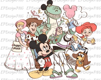 Toy Story Characters With Mouse Png, Toy Family Squad Png, Family Vacation Png,Vacay Mode Png,You've Got A Friend In Me Png,Family Trip 2026