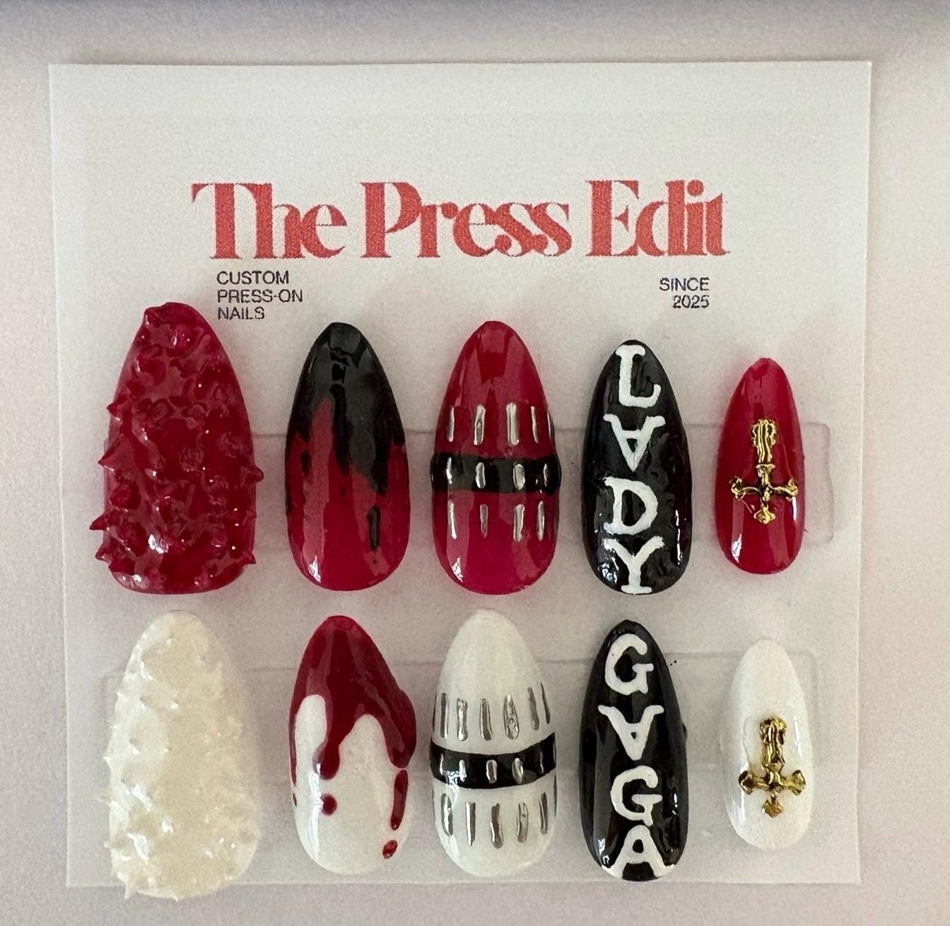 Lady gaga press on nails - Etsy 日本