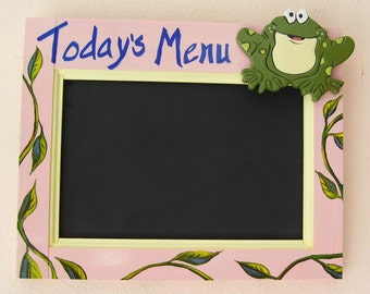 Today's Menu Chalkboard Plaque Handmade from Reclaimed Wood