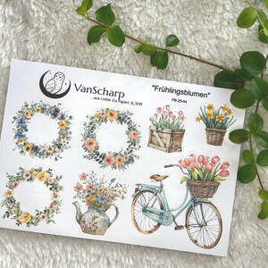 Frühlingshafter Stickerzauber: Blumige Aufkleber für deine Dekorationsideen | Deko Sticker | Aufkleber Frühling | FB-25-44