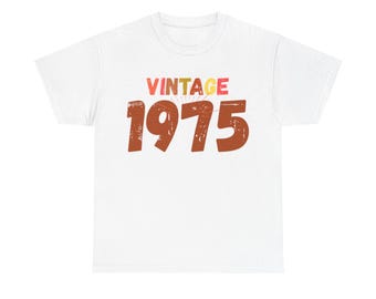 Personalized 50th Birthday T-Shirt: Unisex Heavy Cotton Tee