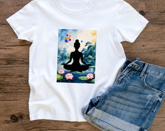 Meditation T-Shirt: Unisex Yoga Boho Style - Soft Cotton Blend