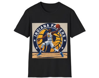 Unisex Soft style T-Shirt, Basket Ball, Pacers, Pacer Star, Indiana Pacer, Games.