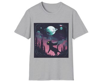 Cat Abduction T-Shirt: Funny Alien Graphic Tee, Retro Style